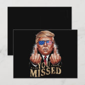 Carte Postale Donald Trump - L'élection américaine vous a manqué (Devant / Derrière)