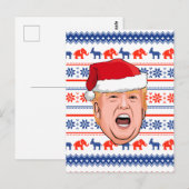 Carte Postale DONALD TRUMP Noël (Devant / Derrière)