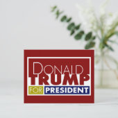 Carte Postale Donald Trump pour le président V1 (Debout devant)