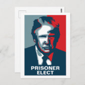 Carte Postale Donald Trump PRISONER ELECT (Devant / Derrière)