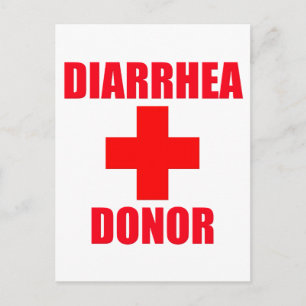 Carte Postale Donateur de Diarrhea