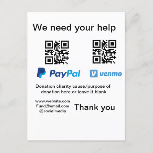 Carte Postale Donation Collection conseil pot ajouter votre q r
