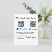 Carte Postale Donation Collection conseil pot ajouter votre q r (Debout devant)
