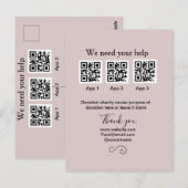 Carte Postale Donation Collection conseil pot ajouter votre q r  (Devant / Derrière)