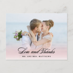 Carte Postale Donc en amour Mariage Merci Photo