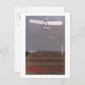 Carte Postale Doncaster, Angleterre - Premières courses aérienne (Devant / Derrière)