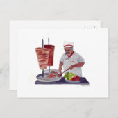 Carte Postale Doner Kebab (Devant / Derrière)