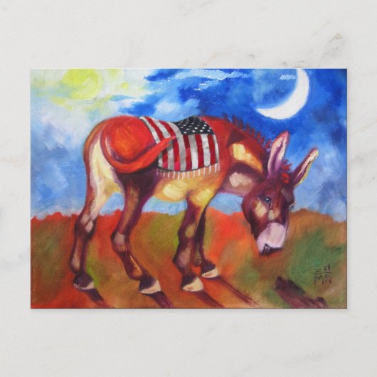 Carte Postale Donkey américain (Devant)