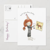 Carte postale Donkey Anniversaire (Devant / Derrière)