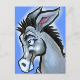 Carte Postale Donkey démocrate