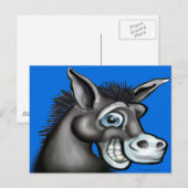 Carte Postale Donkey démocrate (Devant / Derrière)