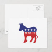 Carte Postale Donkey, démocrate de l'Alabama (Devant / Derrière)