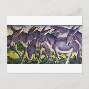 Carte Postale Donkey Frieze par Franz Marc