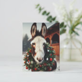Carte Postale Donkey Pinto de Noël (Debout devant)