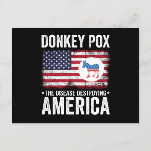 Carte Postale Donkey Pox La Maladie Détruisant L'Amérique