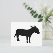 Carte Postale donkey silhouette (Debout devant)