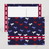 Carte postale Donkeys patriotique (Devant / Derrière)