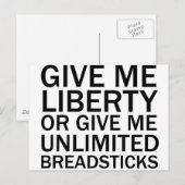 Carte Postale Donne-Moi La Liberté Ou Donne-Moi Des Tabliers Ill (Devant / Derrière)