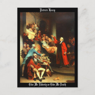 Carte Postale "Donne-moi la liberté ou donne-moi la mort"