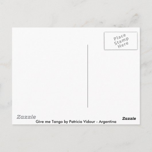 Carte Postale Donne-moi Tango (Dos)