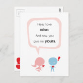 Carte Postale Donne-moi ton coeur (Devant / Derrière)