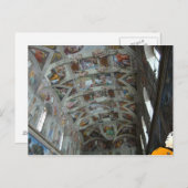 Carte Postale Données de la chapelle Sixtine (Devant / Derrière)