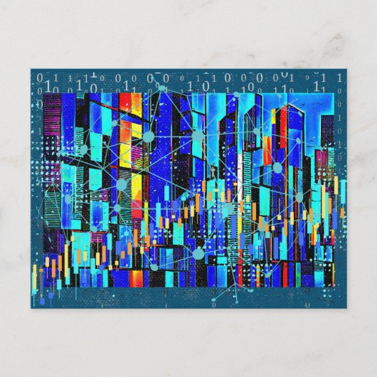 Carte Postale Données du cube (Devant)
