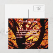 Carte Postale Donner Merci au Seigneur 1 Chroniques 16:8 (Devant / Derrière)