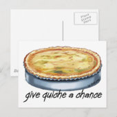 Carte Postale Donner une chance à Quiche (Devant / Derrière)