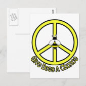 Carte Postale donner une chance aux abeilles (Devant / Derrière)