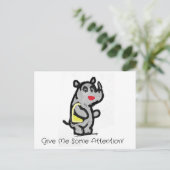 Carte Postale Donnez-Moi De L'Attention (Debout devant)