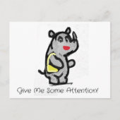 Carte Postale Donnez-Moi De L'Attention (Devant)