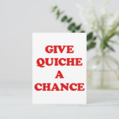 CARTE POSTALE DONNEZ UNE CHANCE À QUICHE (Debout devant)