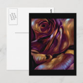 Carte Postale Donnybrook Rose Art Abstrait (Devant / Derrière)