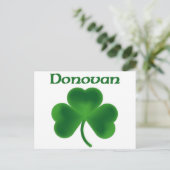 Carte Postale Donovan Shamrock (Debout devant)