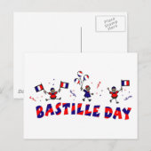 Carte Postale Dons du 14 juillet et Tee - shirt (Devant / Derrière)