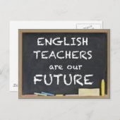 CARTE POSTALE DONS POUR LES ENSEIGNANTS ANGLAIS (Devant / Derrière)