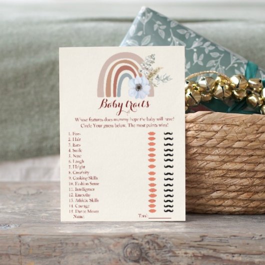 Carte Postale Dont les caractéristiques fait maman baby shower j