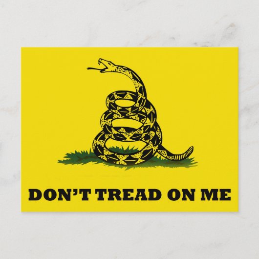 Carte Postale Don't Tread on Me (Devant)