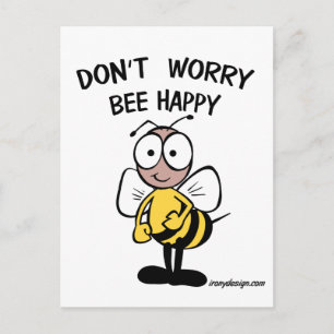 Carte Postale Don't Worry Bee Happy