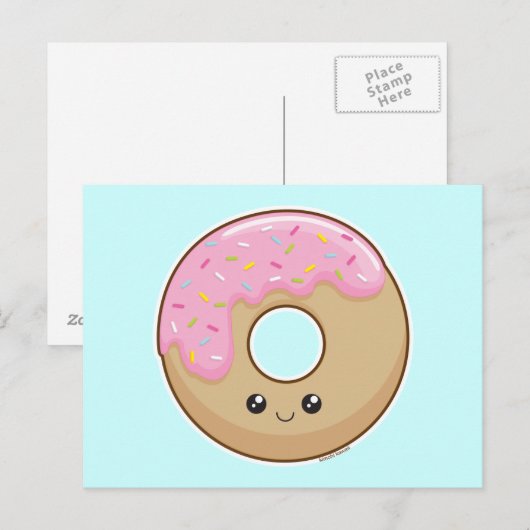 Carte Postale Donut (Devant / Derrière)