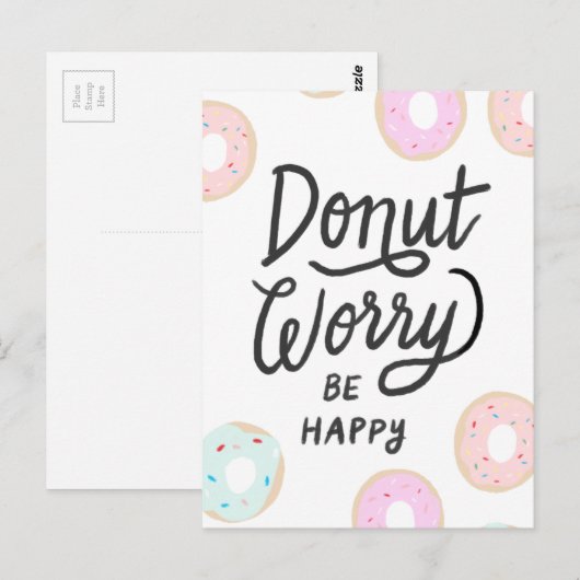 Carte Postale Donut (Devant / Derrière)
