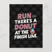 Carte Postale Donut à la ligne finale Funny Fitness Motivation (Devant)
