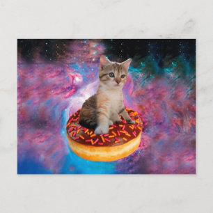 Carte Postale Donut Cat - Amateur de Donut