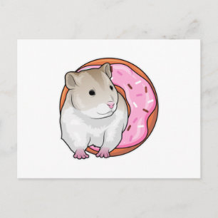 Carte Postale Donut Hamster