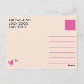 Carte Postale Donut illustré rose clair (Dos)