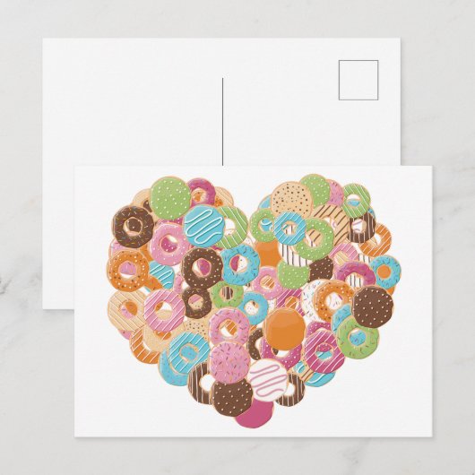 Carte postale Donut Lover (Devant / Derrière)