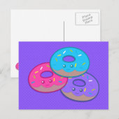 Carte Postale Donut Party (Devant / Derrière)