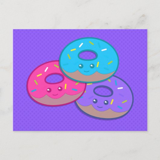 Carte Postale Donut Party (Devant)