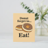Carte Postale Donut Sucré (Debout devant)